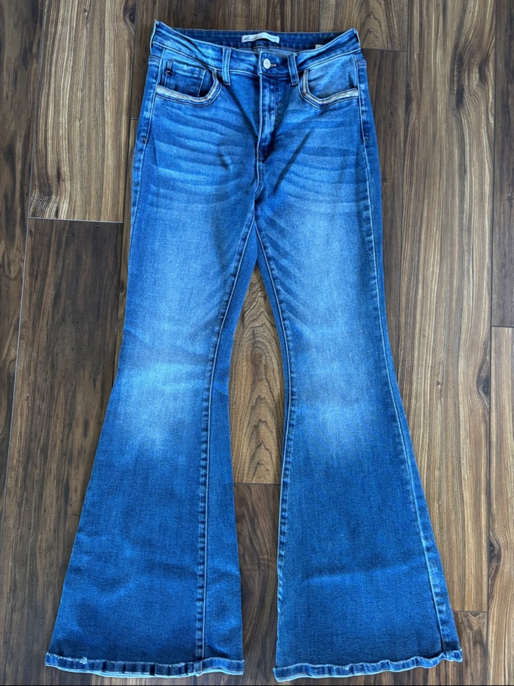 KanCan Blue High-Rise Flare Jeans Women’s size 28 - Picture 2 of 9